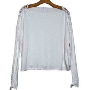 NSF Long Sleeve Tee Size Small White
